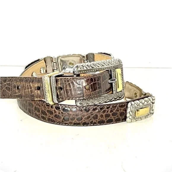 Brighton | Accessories | Brighton Western Belt Brown Croc  display picture 2